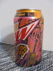 General store operation - mainly grocery: Mountain Dew Voo Doo Mystery Flavor can 12floz/355ml ***LIMIT 3 CANS ***