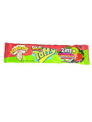 Warheads Sour Taffy Tropical Kiwi Strawberry bar 1.5oz/42g