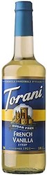 Torani French Vanilla Sugar Free Syrup 750ml