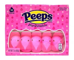 Peeps Chicks Pink 10pk 3oz/85g