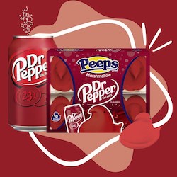 General store operation - mainly grocery: Peeps Chicks Dr Pepper 10pk 3oz/85g