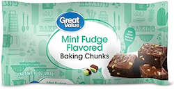 General store operation - mainly grocery: Great Value Baking Chunks Mint 10oz/283g