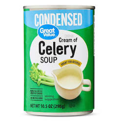 Great Value Cream Of Celery Condensed Soup 10.5oz/298g