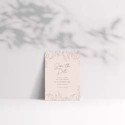 Save The Date Forever Foliage: NUDE