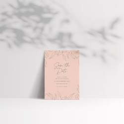 Save The Date Forever Foliage: BLUSH