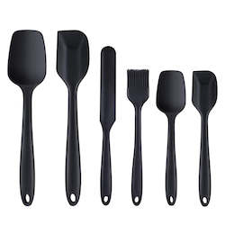Specialised food: 6 Piece Silicone Spatula Baking/Cooking Set