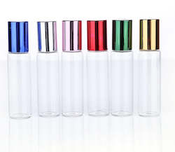 Specialised food: Clear Glass Essential Oil or Perfume Roller Bottles