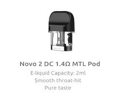 In-store retail support services: SMOK Novo 2 Replacement Pod - 1ohm & 1.4ohm