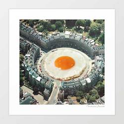 Artist: 'Take the 2nd eggxit' Art Print by Vertigo Artography