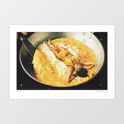 Artist: 'Omelette' Art Print by Vertigo Artography