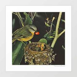 Artist: 'Birdie likes' Art Print by Vertigo Artography