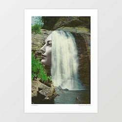 'Waterfall' Art Print by Vertigo Artography
