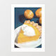 'Lemon Meow Pie' Art Print by Vertigo Artography
