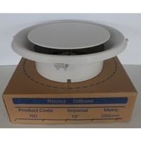 Electrical distribution equipment wholesaling: Ceiling diffuser 250mm white