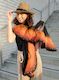Soft nunofelted scarf Monarch Butterfly inspired by nature, amazing piece in war…