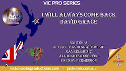 VIPS048 - David Grace - I Will Always Come back (Taranaki)