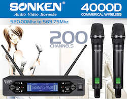 4000D Wireless Microphones (200 Channel)