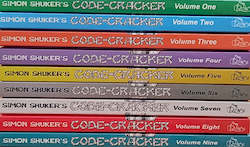 Puzzle Books: Simon Shuker's Code-Cracker half set, Volume 1 to 9