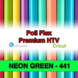 Poliflex Htv: Neon Green 441 Poli Flex HTV Iron-on
