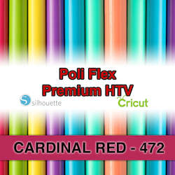 Poliflex Htv: Cardinal Red 472 Poli Flex HTV Iron-on