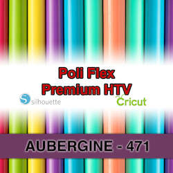 Poliflex Htv: Aubergine 471 Poli Flex HTV Iron-on