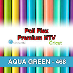 Poliflex Htv: Aqua Green 468 Poli Flex HTV Iron-on