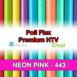 Poliflex Htv: Neon Pink 443 Poli Flex HTV Iron-on