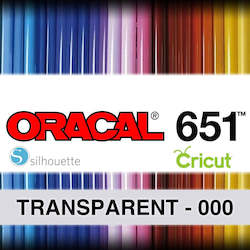 Oracal 651 Adhesive Vinyl: Transparent 000 Adhesive Vinyl