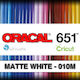 Matte White 010M Adhesive Vinyl