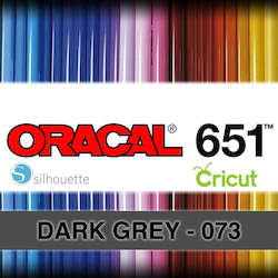 Oracal 651 Adhesive Vinyl: Dark Grey 073 Adhesive Vinyl