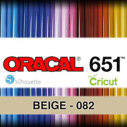 Oracal 651 Adhesive Vinyl: Beige 082 Adhesive Vinyl