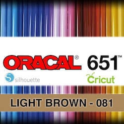 Oracal 651 Adhesive Vinyl: Light Brown 081 Adhesive Vinyl