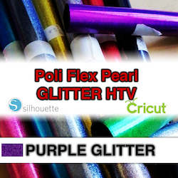 PURPLE Glitter Poli Flex HTV Iron-on