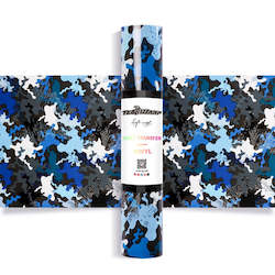 Products: Blue Camouflage HTV