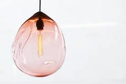 Lamp Shades: Lukeke Deflated Pendant/Lamp - Apricot