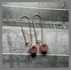 Jewellery: Twigg Victoria Drop Earring - Blush