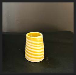 Home Decor: Mystery Creek Ceramics Bud Vase - Yellow