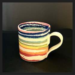 Mystery Creek Ceramics Nerikomi Mug - Large Rainbow