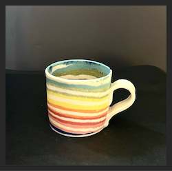 Home Decor: Mystery Creek Ceramics Neikomi Mug - Med Rainbow