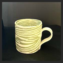 Mystery Creek Ceramics Nerikomi Mug - Large Green