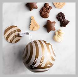 House of Chocolate Mixed Chocolate Christmas Bauble