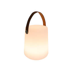 Lamp Shades: Rhode Island USB Lamp - Medium Brown Handle