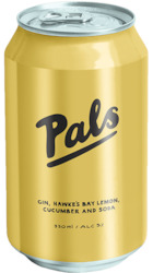 Pals 10 pack cans - gin, lemon, cucumber and soda