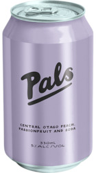 Pals 10 pack cans - vodka, peach, passionfruit and soda
