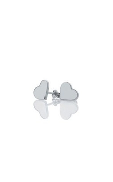 Meadowlark Candy Heart sterling silver stud earrings from Walker and Hall Jewell…