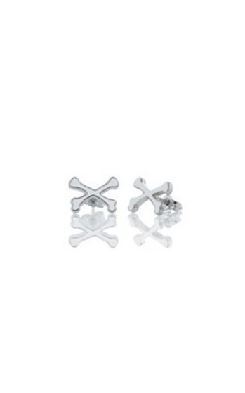 Meadowlark Crossbone sterling silver stud earrings from Walker and Hall Jeweller…