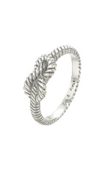 Zoe & Morgan Forget Me Knot Ring - Sterling Silver from Walker and Hall Jewe…