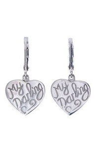 Zoe & Morgan My Darling earrings - Sterling Silver from Walker and Hall Jewe…