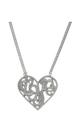 Zoe & Morgan Secret Love necklace - Sterling Silver from Walker and Hall Jeweller - Walker & Hall