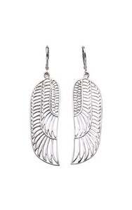 Jewellery: Zoe & Morgan Isis Wing earrings - Sterling Silver from Walker and Hall Jeweller - Walker & Hall